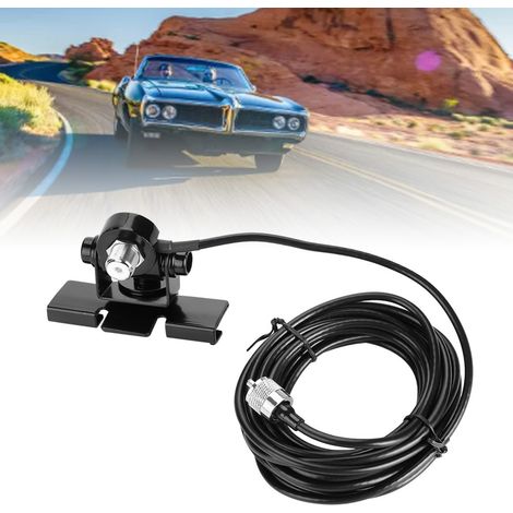 Support d'Antenne Voiture pour Radio Mobile, Fixation Clip pour Coffre / Hayon / Portière