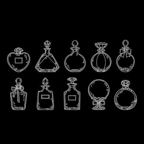 Lot de 30 autocollants PET vintage noir et blanc, série petite verrerie, créatifs pour scrapbooking Type 2 (1/5)