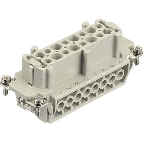 HARTING 09330162711 Buchseneinsatz Han® E 16 + PE Schrauben 1 St.