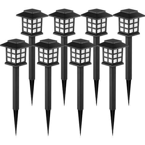 Solar Outdoor Lights,10 Pack LED Solar Lights Outdoor Waterproof, Solar Walkway Lights Maintain 10 Hours of Lighting for Your Garden, Landscape, Path, Yard, Patio, Driveway (1/5)