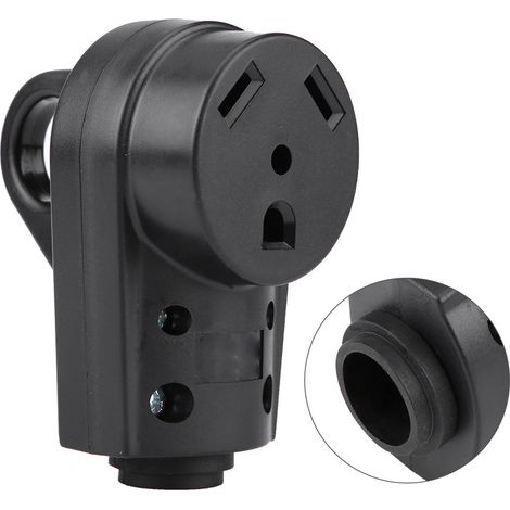 Adaptateur de prise femelle électrique 30 A pour camping-car avec poignée ergonomique (1/5)