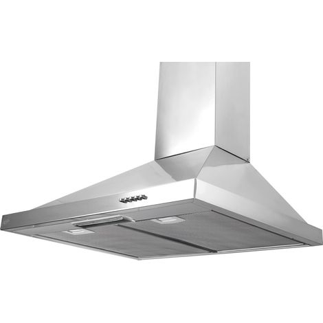 Daya Wandhaube DKKH60DX 60 cm Edelstahl 450 m³/h 3 Geschwindigkeiten LED 68 dB