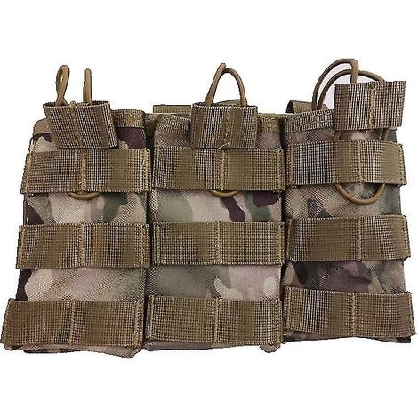 Gilet tactique camouflage triple sac utilitaire Molle porte-chargeurs sac de rangement AK M4 (1/5)