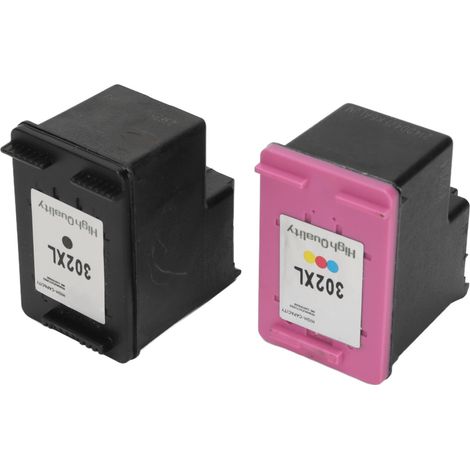 La cartouche d'encre couleur + noire 302XL est compatible avec les imprimantes HP Envy 4520, 4512, 4516 Officejet 4650, 3830, 5255, 3831 Deskjet 3634 et 3639. (1/5)