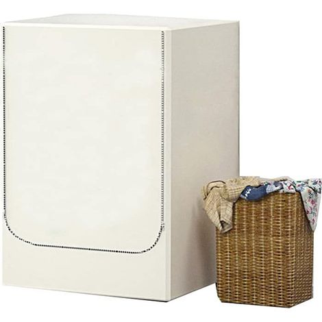 Waschmaschinenabdeckung, Staubdichte Trocknerabdeckung, Wasserdichter Schutz für Waschmaschine und Trockner (Hellbeige, L) (1/5)