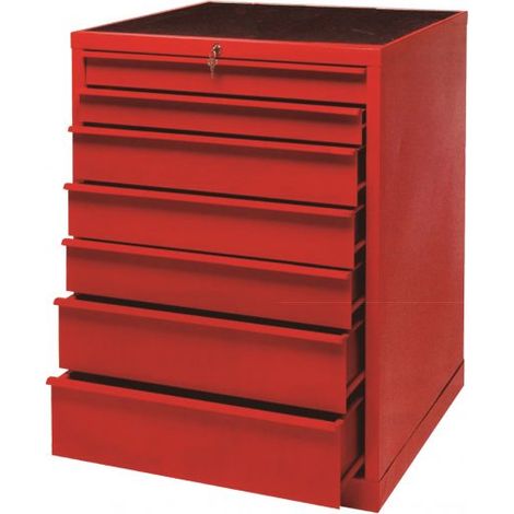 Cassettiera porta utensili officina 5 cassetti (1 basso 1 medio 3 alti) ROSSO GR63-H DERBY (1/2)