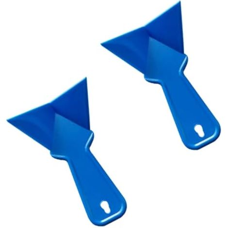 Lot de 2 truelles d'angle intérieures en plastique à 90 degrés pour papier peint en plâtre (1/4)