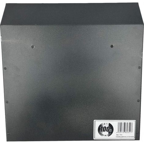 Art. 711 Boîte publicitaire Iron Grey avec protection anti-pluie 32x13x32 cm
