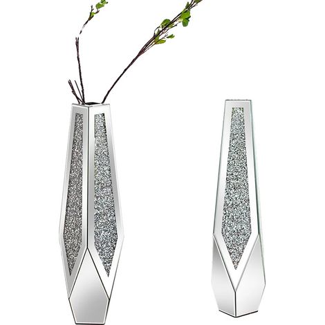 Jarrón de suelo, diseño contemporáneo, elementos decorativos, blanco. (1/2)