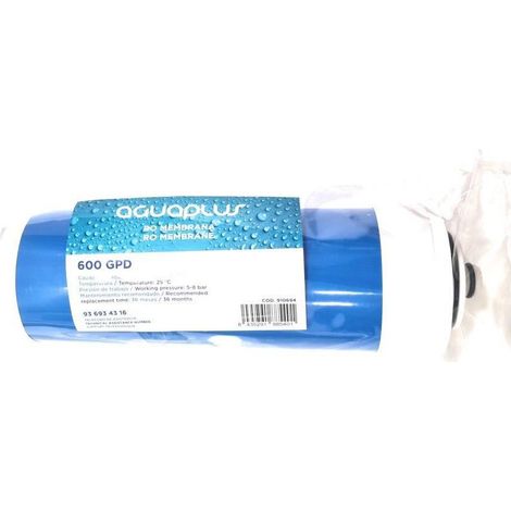 Membrana 600 GPD ODirect Waterfilter — Repuesto Osmosis Inversa (1/2)