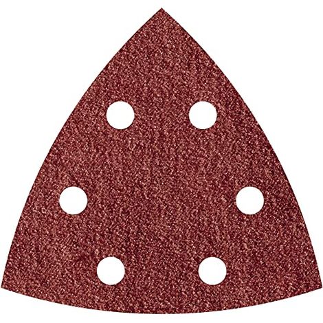 Foglio abrasivo triangolare autoadesivo per legno/metallo gr240 95 mm, 5 pz. (1/4)