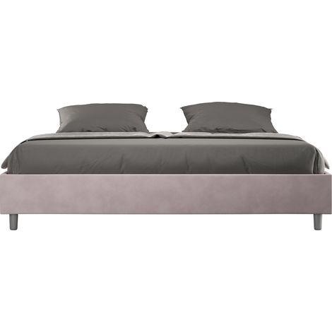 Letto Matrimoniale Extra Large Sommier 200x200 cm Senza Rete Azelia Glicine (1/3)