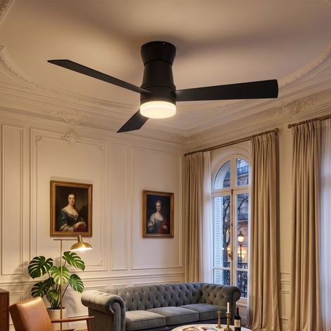 Deckenventilator - NEXU - 106 cm - Integrierte LED - Fernbedienung - 6 Geschwindigkeiten umkehrbar (1/5)