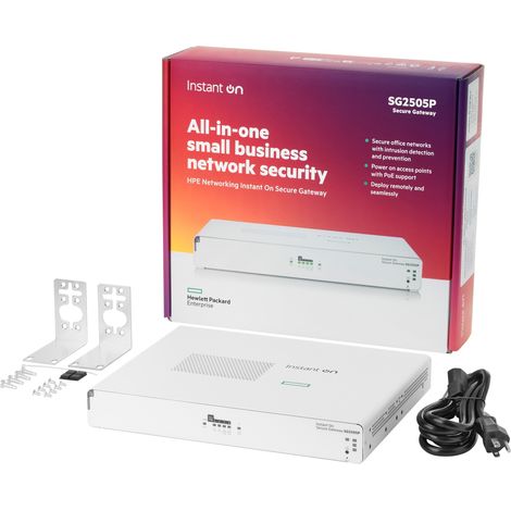 Networking Instant On Secure Gateway 5-port SmartRate 2.5G PoE+ 64W SG2505P