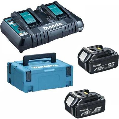 Kit chargeur de batterie + batteries Makita V.18X2