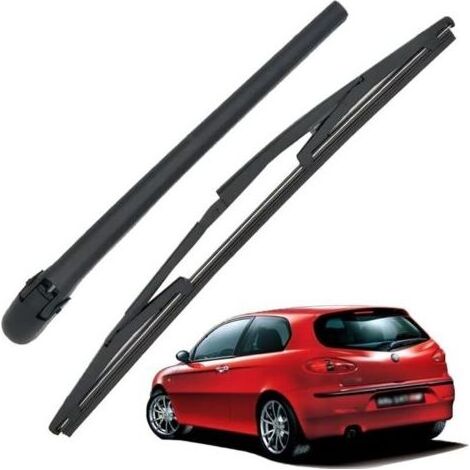 Pair Bras Essuie Glace Arrière et Balai Essuie Glace, Arrière de Bras d'Essuie-Glace en Caoutchouc Naturel Toutes Saisons Kit Remplacement pour Alfa Romeo 147 2000-2010 (1/5)