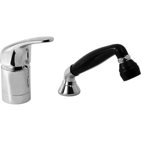 Eurorama - Miscelatore Lavabo Per Parrucchiere Con Doccetta Cromato - Serie: Reve (1/2)