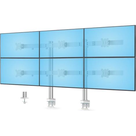 Supporto da scrivania bianco StarTech per 6 schermi LCD