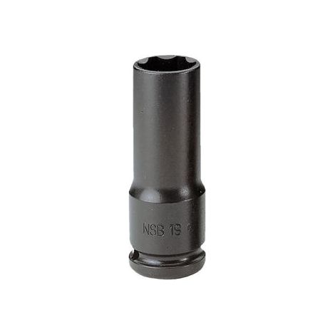 Douille impact 1/2' longue 19mm parois fine 6 pans métrique - Facom (1/5)
