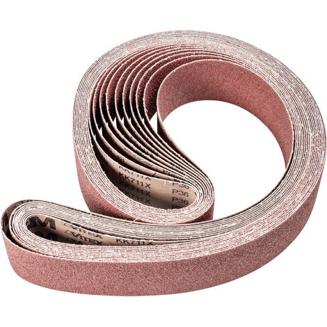 PFERD Korund Schleifband BA 75x2000mm A36 für universelle Anwendung mit Bandschleifer
