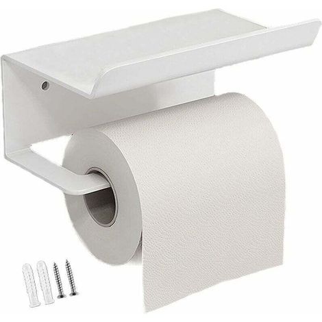 Stainless steel toilet paper holder, towel holder, toilet paper holder with shelf for bathroom and kitchen (1/3)