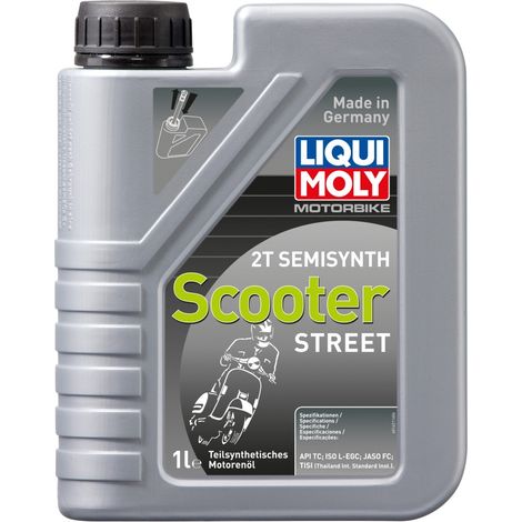 LIQUI MOLY MOTORE MOTO 2T SEMI-SINTETICO SCOOTER OLIO 1L (6)