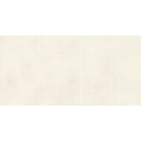 Carrelage effet Béton Blanc Lin Ridge 120x60x0,9 cm Mat Montera - Mur intérieur (vendu par carton de 1,44 m²) - RO'MA CARRELAGE