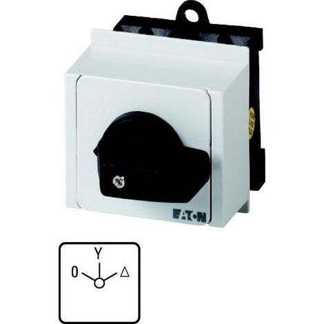 Commutateurs étoile-triangle Contacts: 8 20 A plastron: 0-Y-D 60 ° à accrochage Montage encast EATON T0-4-8410/IVS