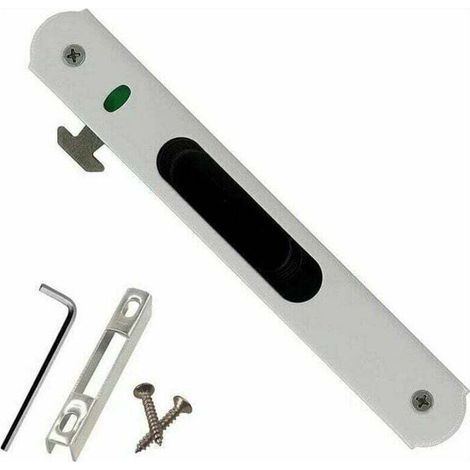 Cerrojo y pasador, Cerradura para puerta corredera - Accesorios de herrajes con mecanismo de cierre simple para puertas y ventanas correderas de acero inoxidable para el hogar (1/3)