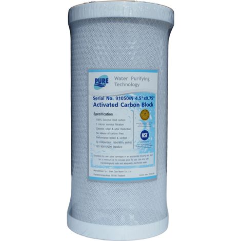 Cartouche charbon actif 1µ type Big Blue 10 pouces (1/2)