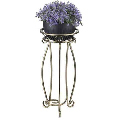 Supporto per fiori in metallo dorato e stabile (1/5)