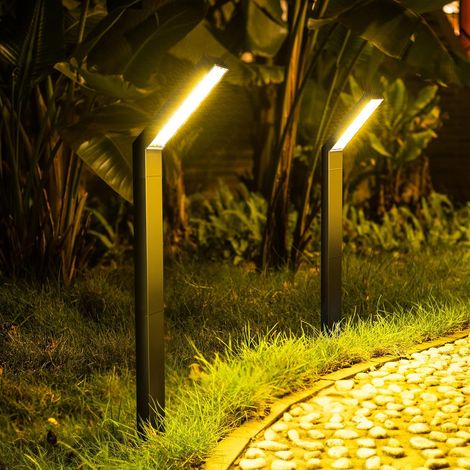 Lampe Solaire Exterieur 20 LED Spot Solaire Extérieur Etanche IP55, Projecteur Solaire avec 3 Modes d’Éclairage au Sol pour Jardin Cour Allée Chemin - 2PCS [Classe énergétique A+++] (1/5)