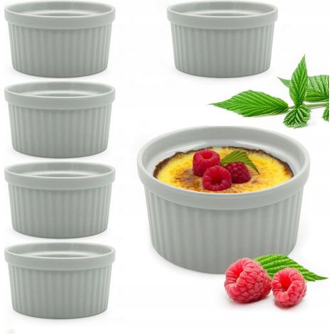 Set di 6 contenitori BAKER da 200 ml, resistenti al calore, da 9 cm.