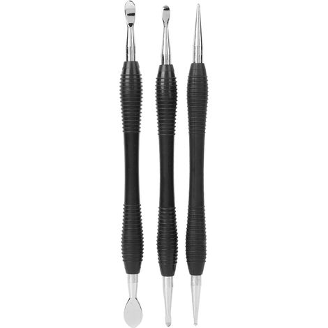 Lederschnitzset, Modellierlöffel für Lederarbeiten, Schnitzstift, Modellierwerkzeugset, Spleißen, Prägelöffel für Lederarbeiten, DIY (1/5)