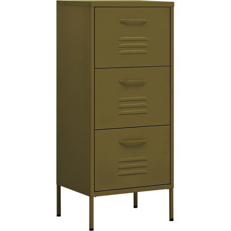 Armadietto Verde Oliva 42,5x35x101,5 cm in Acciaio DAS436715 (1/5)