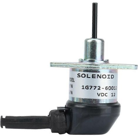 Électrovanne d'arrêt de carburant 12 V 1G772-60014 1G772-60012 pour moteur Kubota V2607 V3300 V3600 KX057-4 M6040FC SVL75