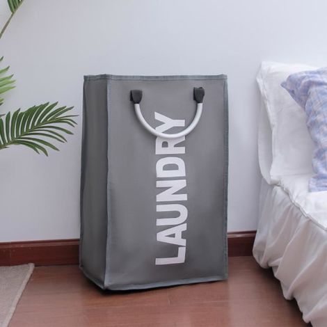 Panier à Linge - Noname - 42L - Tissu Imperméable - Pliable - Portable (1/4)