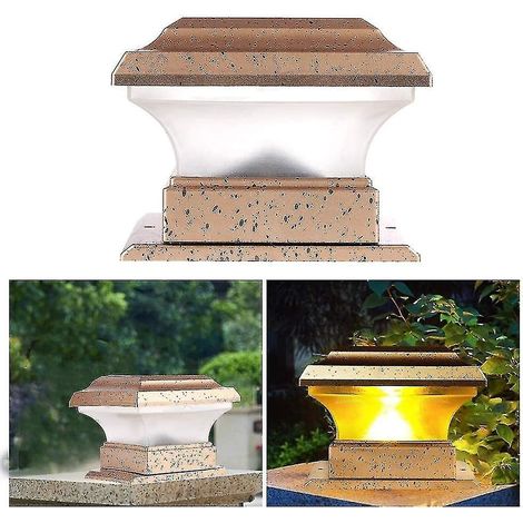 Poteau d'éclairage solaire d'extérieur, poteau d'éclairage solaire durable pour jardin (1/4)