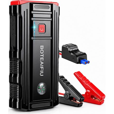 Power Bank Démarreur de Batterie de Voiture pour Voiture, Maison, Camion, Bateau, RV, ATV, UTV, Motoneige Starter Powerbank für 12V Fahrzeuge BIS 8.0L Benzin 6.5L Diesel mit Überbrückungskabel LED-Li (1/5)