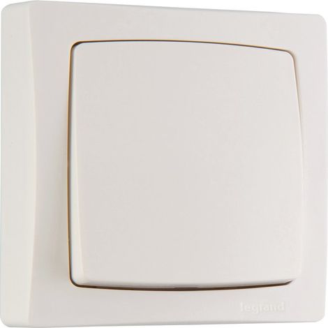 Legrand – Interrupteur va-et-vient 86001 – Appareillage saillie complet blanc – Poussoir composable – Mode de pose électricité (1/10)