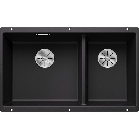 Blanco Subline 430/270 - Silgranitspüle, 76x46 cm, Schwarz 525991