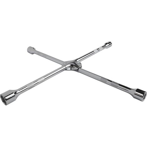 Clé à quatre douilles de type croix pour installation d'écrou roue avec poignée 35 cm et matériau en acier plus résistance (50,8 cm) 50,8 Cm. - (1/5)
