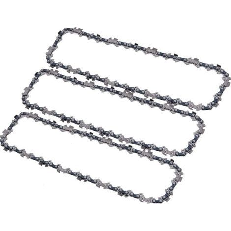 Lot de 3 chaînes et 1 Guide pour tronçoneuse sur perche, 40 maillons et Guide de 29cm, compatible avec Ryobi, Husqvarna, Makita et autres (1/5)