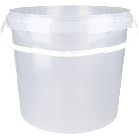 Eimer mit Deckel 10 L grün/transparent, (PP) lebensmittelecht luftdicht (1/4)