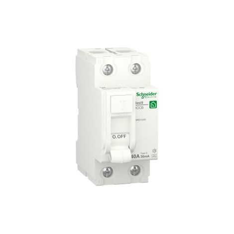 Interruttore Differenziale Resi9 Rccb 2P 40A 30Ma A (Schneider Cod. R9R31240)