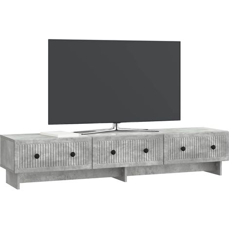 Maison Exclusive - TV-Schränk Betongrau 147 x 34,5 x 30 cm Holzwe
