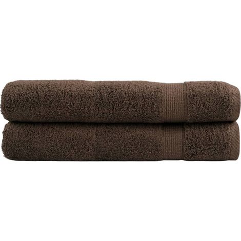 Toallas de sauna SOLUND 2 uds marrón 80x200 cm 600 gsm vidaXL