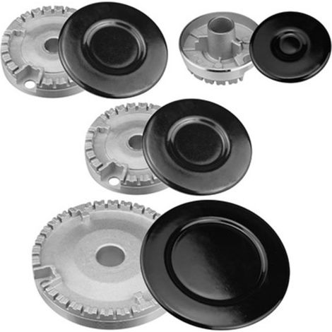 Couronne de BrûLeur Universelle Capuchon de Flamme Four CuisinièRe Gaz pour CDA, Couronne de Capuchon de BrûLeur de Flamme S'Adapte