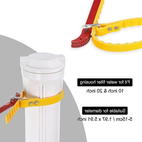 Llave multifuncional para filtros de aceite y neumáticos de 8 pulgadas, diámetro de 50-150 mm, para abrir filtros y tubos. (1/5)