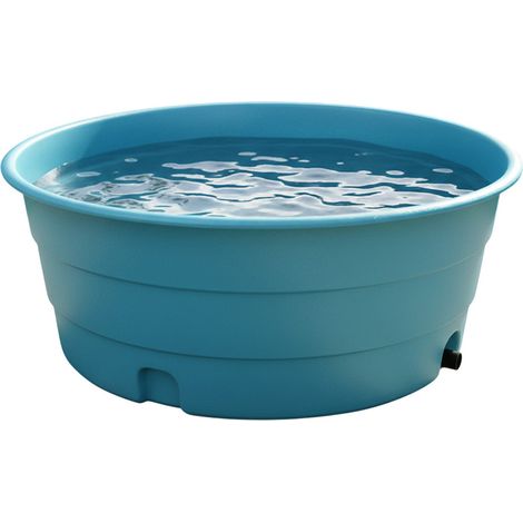 Plast'Up Rotomoulage – Piscine enfant 900L – Longueur 142 cm – Hauteur 60 cm – Largeur 142 cm – Polyéthylène haute densité – Zéro gonflage, zéro stress